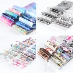 Set Van 50 X Transfer Nail Art Foil - Nagel Folie - Sparkolia - Mix Design Nagelfolie - Voor Op Nagellak / UV LED Gellak / Transfer Gel / Stickers -Maybelline-winkel 550x534 10