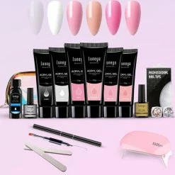 Luneya Polygel Kit - 6 Kleuren - Polygel Nagels Starterspakket - Tasje - Incl. UV LED Lamp 22 Luneya Polygel Kit - 6 Kleuren - Polygel Nagels Starterspakket - Tasje - Incl. UV LED Lamp -Maybelline-winkel 550x538