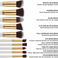 LYVION Make-up Kwasten Geschenkset 10-delig Synthetisch Haar - Wit En Goud -Maybelline-winkel 550x540 15