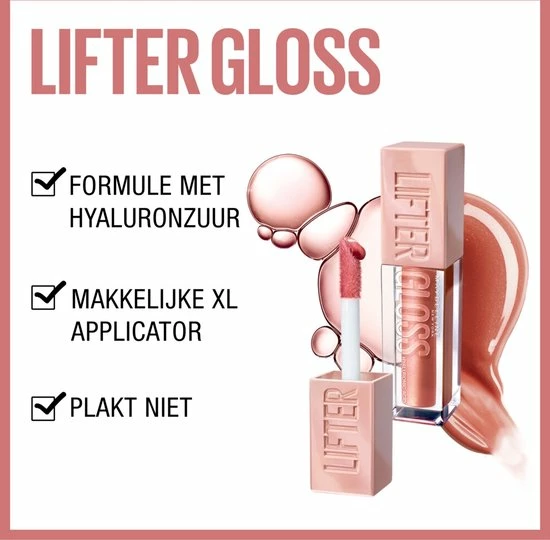 Maybelline New York - Lifter Gloss Lipgloss - 8 Stone - Roze - Glanzende Lipgloss - 5,4ml 4 Maybelline New York - Lifter Gloss Lipgloss - 8 Stone - Roze - Glanzende Lipgloss - 5,4ml - Afbeelding 4