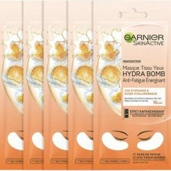 Garnier SkinActive Tissue Oogmasker - 5 Stuks - Sinaasappelsap En Hyaluronzuur - Voordeelverpakking -Maybelline-winkel 550x542 11