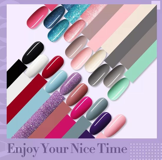 Royala Gellak M Starterspakket + Inclusief UV Lamp + Met 20 Verschillende Gellak Kleuren - Gellak Lamp – Gellac Set - Alle Benodigdheden In Eén - Uitgebreid Pakket - Gel Nagelset - Gel Nagels Set 8 Royala Gellak M Starterspakket + Inclusief UV Lamp + Met 20 Verschillende Gellak Kleuren - Gellak Lamp – Gellac Set - Alle Benodigdheden In Eén - Uitgebreid Pakket - Gel Nagelset - Gel Nagels Set - Afbeelding 8