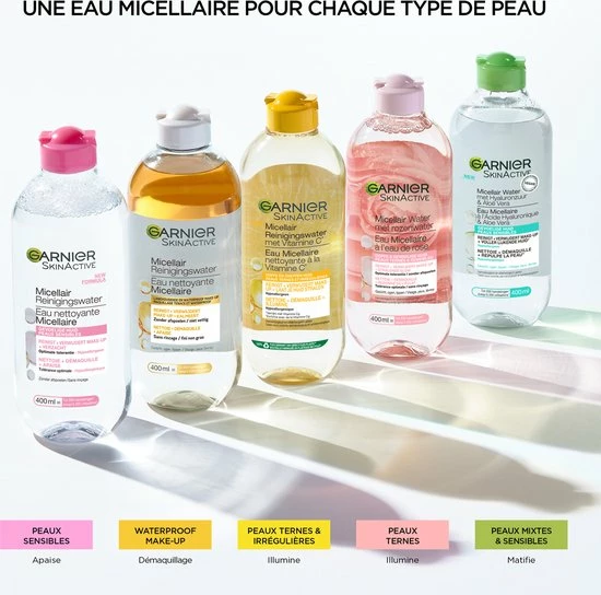 Garnier SkinActive Micellair Water Vitamine C* - Reinigingswater Voor Het Gezicht - 400ml 4 Garnier SkinActive Micellair Water Vitamine C* - Reinigingswater Voor Het Gezicht - 400ml - Afbeelding 4