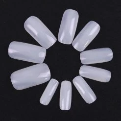 Merkloos Nageltips Set - 100 Stuks - Wit - French Nail Acryl Nails -Maybelline-winkel 550x548 19
