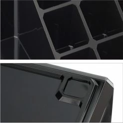 Relaxdays Make-up Organizer - Tweedelig - Cosmetica Opbergdoos + Lippenstift Houder - Zwart 31 Relaxdays Make-up Organizer - Tweedelig - Cosmetica Opbergdoos + Lippenstift Houder - Zwart -Maybelline-winkel 550x549 36