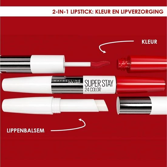 Maybelline Superstay 24H Lippenstift - 185 Rose Dust 14 Maybelline Superstay 24H Lippenstift - 185 Rose Dust - Afbeelding 14