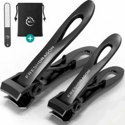 FreshDragon Nagelknipper Set Met Nagelvijl - Nagelset Tegen Kalknagels - Nageltang - Teennagelknipper