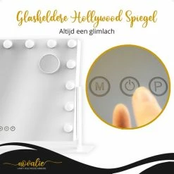 Novalie Hollywood Spiegel Met Verlichting - 65 Cm X 50 Cm - Make Up Spiegel Met Led Lampen Visagie Dimbaar / 3 Lichtstanden Voor Hem / Haar Cadeau 10x Vergroting Met Tru-Daylight Verlichting Wit 31 Novalie Hollywood Spiegel Met Verlichting - 65 Cm X 50 Cm - Make Up Spiegel Met Led Lampen Visagie Dimbaar / 3 Lichtstanden Voor Hem / Haar Cadeau 10x Vergroting Met Tru-Daylight Verlichting Wit -Maybelline-winkel 550x550 1002