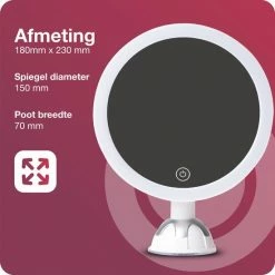 Innovision Make Up Spiegel Met Verlichting En Zuignap - 360° Verstelbaar - 10x Vergroot -Maybelline-winkel 550x550 1033