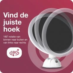 Innovision Make Up Spiegel Met Verlichting En Zuignap - 360° Verstelbaar - 10x Vergroot -Maybelline-winkel 550x550 1034