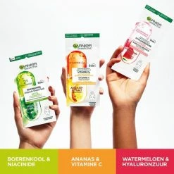 Garnier SkinActive Ampul Sheet Mask Met Watermeloen & Hyaluronzuur - 5 Stuks -Maybelline-winkel 550x550 1082