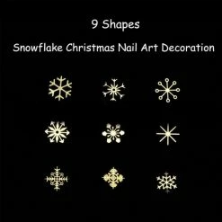 GUAP?? GUAP Nail Art | Nagel Decoratie | Nagel Steentjes | Gouden Kerst Vlokken | Nail Art Stickers | Nagelstickers -Maybelline-winkel 550x550 1090