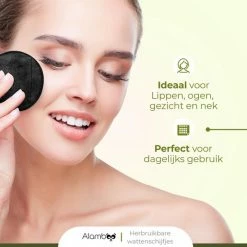Alamboo 12 Stuks Herbruikbare Wattenschijfjes - Wasbare Zachte Wattenschijfjes - Duurzame & Biologische - Inclusief Waszakje -Maybelline-winkel 550x550 1183