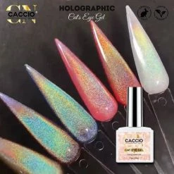 CACCIO? NAILS CACCIO 2022 Gellak - Holographic Cat's Eye Gel 15ml - Gelnagels - Manicure/pedicure Handen En Voeten -Nagels - Nepnagels - Top Coat - UV/LED Gel Nagellak - Hoge Pigment - Hoge Kwaliteit - Professioneel Gebruik - Nagelstudio - UV/LED LAMP - Gelnagels -Maybelline-winkel 550x550 1243