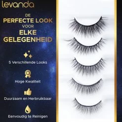 Levanda Nep Wimpers Met Magnetische Eyeliner Zwart - Wimperextensions Magnetic Lashes - Valse Wimpers Magneet Potlood En Applicator -Maybelline-winkel 550x550 142