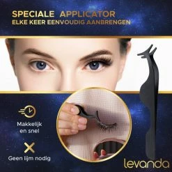 Levanda Nep Wimpers Met Magnetische Eyeliner Zwart - Wimperextensions Magnetic Lashes - Valse Wimpers Magneet Potlood En Applicator -Maybelline-winkel 550x550 143