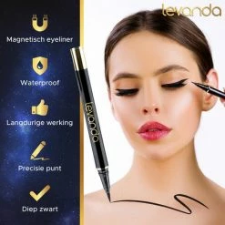 Levanda Nep Wimpers Met Magnetische Eyeliner Zwart - Wimperextensions Magnetic Lashes - Valse Wimpers Magneet Potlood En Applicator -Maybelline-winkel 550x550 144