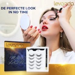 Levanda Nep Wimpers Met Magnetische Eyeliner Zwart - Wimperextensions Magnetic Lashes - Valse Wimpers Magneet Potlood En Applicator -Maybelline-winkel 550x550 146