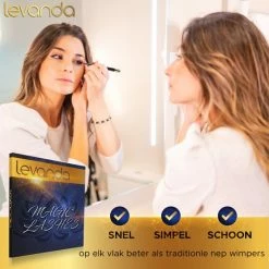 Levanda Nep Wimpers Met Magnetische Eyeliner Zwart - Wimperextensions Magnetic Lashes - Valse Wimpers Magneet Potlood En Applicator -Maybelline-winkel 550x550 147