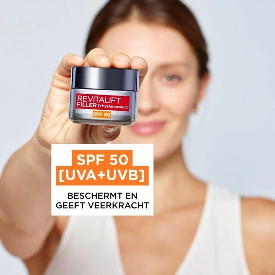 L?Or?al Paris L Or Al Paris Revitalift Filler Anti-Aging Dagcr Me SPF50 - 50ml - Gezichtsverzorging Met Hyaluronzuur 6 L?Or?al Paris L Or Al Paris Revitalift Filler Anti-Aging Dagcr Me SPF50 - 50ml - Gezichtsverzorging Met Hyaluronzuur - Afbeelding 6