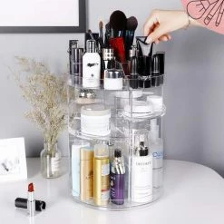 AWEMOZ Make-Up Organizer - Beauty Organizer Voor Make Up - 360 Roterend - Opbergbox - Opbergdoos Cosmetica - Sieradendoos - Nagellak - Lippenstift - Transparant - Cadeau Voor Vrouw 15 AWEMOZ Make-Up Organizer - Beauty Organizer Voor Make Up - 360 Roterend - Opbergbox - Opbergdoos Cosmetica - Sieradendoos - Nagellak - Lippenstift - Transparant - Cadeau Voor Vrouw -Maybelline-winkel 550x550 441