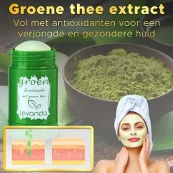 Levanda Reinigende En Verzorgende Gezichtsmasker Set Met Groene Thee Masker En Bamboe Houtskool Klei Masker - Mee Eters Verwijderen Blackhead Remover Mask - Green Tea Mask Stick Charcoal Clay Mask Green Stick Green Mask Facial Mask -Maybelline-winkel 550x550 458