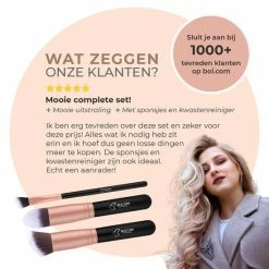 Bestope Make Up Kwasten Set Met Beauty Blenders 16 Delig - Brush Set - Kwasten Reiniger - Ros Goud 14 Bestope Make Up Kwasten Set Met Beauty Blenders 16 Delig - Brush Set - Kwasten Reiniger - Ros Goud -Maybelline-winkel 550x550 654