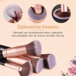 Bestope Make Up Kwasten Set Met Beauty Blenders 16 Delig - Brush Set - Kwasten Reiniger - Ros Goud 17 Bestope Make Up Kwasten Set Met Beauty Blenders 16 Delig - Brush Set - Kwasten Reiniger - Ros Goud -Maybelline-winkel 550x550 657