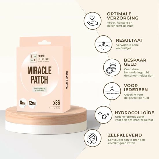 Pure Luxure Pimple Patch 144 ST - Acne Patch - Acne - Acne Pleister - Pimple Patches - Puisten Verwijderaar 2 Pure Luxure Pimple Patch 144 ST - Acne Patch - Acne - Acne Pleister - Pimple Patches - Puisten Verwijderaar - Afbeelding 2