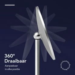 Make-up Spiegel Van Sanicraft® - USB Oplaadbaar - 360 Graden Draaibaar - Make Up Spiegel Met LED Verlichting - Afneembaar 10x Vergroting Spiegeltje - Diameter 17cm -Maybelline-winkel 550x550 753