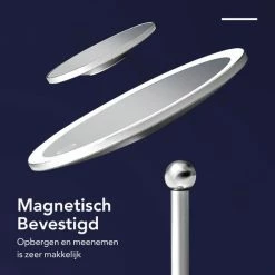 Make-up Spiegel Van Sanicraft® - USB Oplaadbaar - 360 Graden Draaibaar - Make Up Spiegel Met LED Verlichting - Afneembaar 10x Vergroting Spiegeltje - Diameter 17cm -Maybelline-winkel 550x550 756