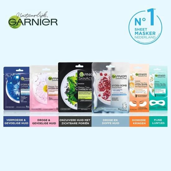 Garnier Skinactive Face Pure Charcoal Gezichtsmasker - 5 Stuks - Voordeelverpakking 9 Garnier Skinactive Face Pure Charcoal Gezichtsmasker - 5 Stuks - Voordeelverpakking - Afbeelding 9