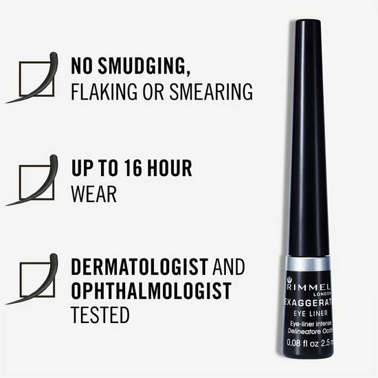 Rimmel London Exaggerate Eyeliner - 01 Black 10 Rimmel London Exaggerate Eyeliner - 01 Black - Afbeelding 10