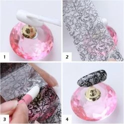 Set Van 50 X Transfer Nail Art Foil - Nagel Folie - Sparkolia - Mix Design Nagelfolie - Voor Op Nagellak / UV LED Gellak / Transfer Gel / Stickers -Maybelline-winkel 550x550 956