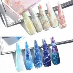 Set Van 50 X Transfer Nail Art Foil - Nagel Folie - Sparkolia - Mix Design Nagelfolie - Voor Op Nagellak / UV LED Gellak / Transfer Gel / Stickers -Maybelline-winkel 550x550 957