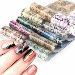 Set Van 50 X Transfer Nail Art Foil - Nagel Folie - Sparkolia - Mix Design Nagelfolie - Voor Op Nagellak / UV LED Gellak / Transfer Gel / Stickers -Maybelline-winkel 550x550 960