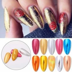Set Van 50 X Transfer Nail Art Foil - Nagel Folie - Sparkolia - Mix Design Nagelfolie - Voor Op Nagellak / UV LED Gellak / Transfer Gel / Stickers -Maybelline-winkel 550x550 962