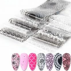 Set Van 50 X Transfer Nail Art Foil - Nagel Folie - Sparkolia - Mix Design Nagelfolie - Voor Op Nagellak / UV LED Gellak / Transfer Gel / Stickers -Maybelline-winkel 550x551 20