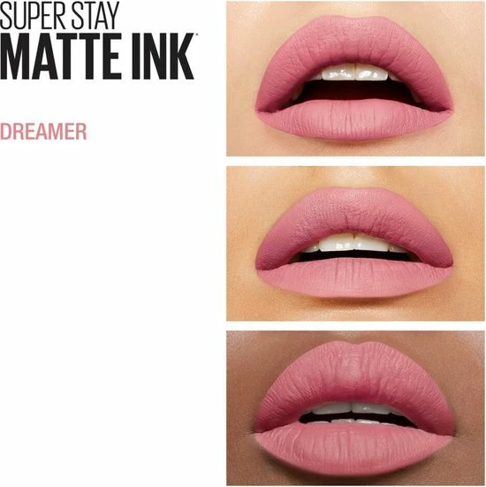 Maybelline Superstay Matte Ink Lippenstift - 10 Dreamer 5 Maybelline Superstay Matte Ink Lippenstift - 10 Dreamer - Afbeelding 5