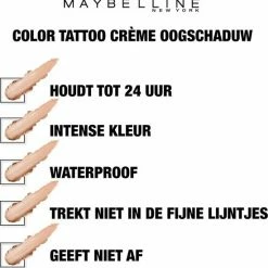 Maybelline Color Tattoo 24H - 87 Mauve Crush - Blauw - Oogschaduw 30 Maybelline Color Tattoo 24H - 87 Mauve Crush - Blauw - Oogschaduw -Maybelline-winkel 550x555 6