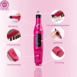 Bone Vista Acrylnagels Starterspakket | Acryl Nagels Starter Kit Set - Nail Art Pakket - 42 Kleuren Acryl Poeders/Glitters - 500 Franse Tips - Inclusief Nagelfreesmachine -Maybelline-winkel 550x556 9