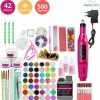 Bone Vista Acrylnagels Starterspakket | Acryl Nagels Starter Kit Set - Nail Art Pakket - 42 Kleuren Acryl Poeders/Glitters - 500 Franse Tips - Inclusief Nagelfreesmachine -Maybelline-winkel 550x566 2