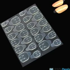 PRO-Deals - 120 X Dubbelzijdige Nagelstickers - 5 Vellen - Plakkers Voor Nepnagels - Kunstnagels - Makkelijk & Snel Voor Plaknagels!