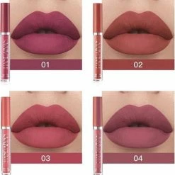 Handaiyan Set Van 6 X Matte Lip Gloss | Lipgloss Matte | Lipgloss Set | Lip Set | Waterproof -Maybelline-winkel 550x568