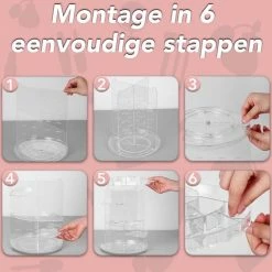 AWEMOZ Make-Up Organizer - Beauty Organizer Voor Make Up - 360 Roterend - Opbergbox - Opbergdoos Cosmetica - Sieradendoos - Nagellak - Lippenstift - Transparant - Cadeau Voor Vrouw 14 AWEMOZ Make-Up Organizer - Beauty Organizer Voor Make Up - 360 Roterend - Opbergbox - Opbergdoos Cosmetica - Sieradendoos - Nagellak - Lippenstift - Transparant - Cadeau Voor Vrouw -Maybelline-winkel 550x571 3