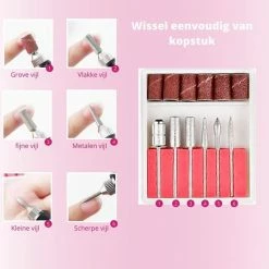 Bone Vista Acrylnagels Starterspakket | Acryl Nagels Starter Kit Set - Nail Art Pakket - 42 Kleuren Acryl Poeders/Glitters - 500 Franse Tips - Inclusief Nagelfreesmachine -Maybelline-winkel 550x574 7