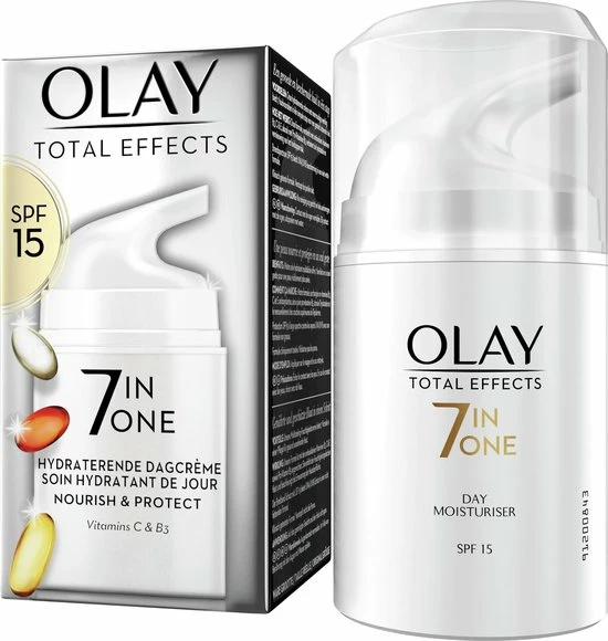 Olay Total Effects 7in1 Hydraterende Dagcr Me - SPF15 En Niacinamide - 50ml 1 Olay Total Effects 7in1 Hydraterende Dagcr Me - SPF15 En Niacinamide - 50ml