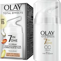Olay Total Effects 7in1 CC Cr Me - Licht Tot Medium - Met SPF15 - 50ml