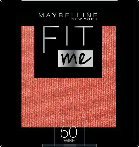 Maybelline Fit Me Blush - 50 Wine - Natuurlijk Ogende Rouge - 4,5 Gr 1 Maybelline Fit Me Blush - 50 Wine - Natuurlijk Ogende Rouge - 4,5 Gr