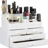 Relaxdays Make-up Organizer - Tweedelig - Cosmetica Opbergdoos - Wit 5 Relaxdays Make-up Organizer - Tweedelig - Cosmetica Opbergdoos - Wit -Maybelline-winkel 550x581 8